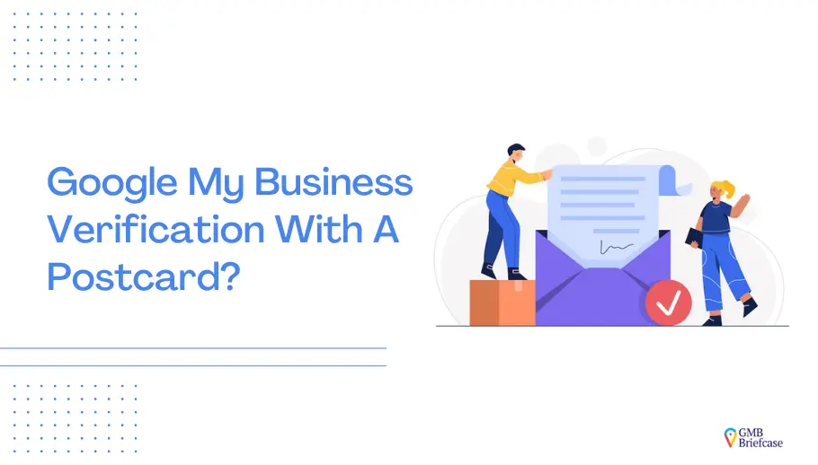 Google My Business Verification With A Postcard
