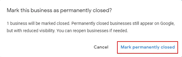 Closing A Google My Business Account Permanently