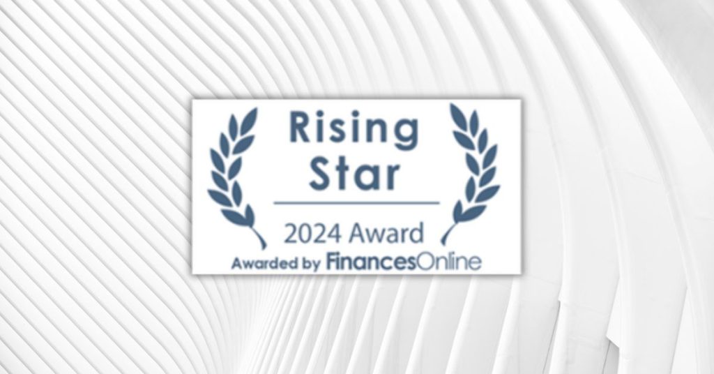 Rising Star 2024 Award by FinancesOnline