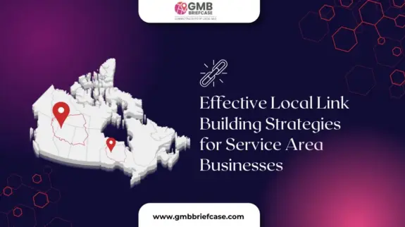 An infographic showcasing effective local link building strategies tailored for service area businesses, highlighting key techniques and tools.