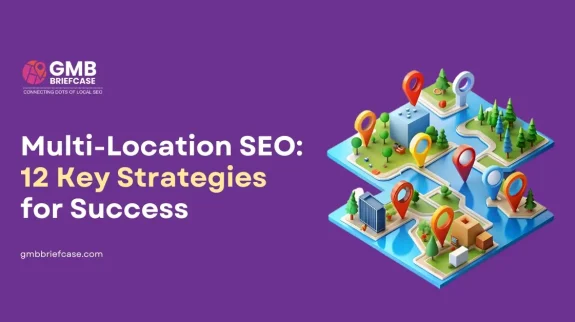 Illustration representing Local SEO for Multiple Locations, showing multiple map pins across city landscapes to highlight strategies for optimizing Google Business Profiles across different areas.