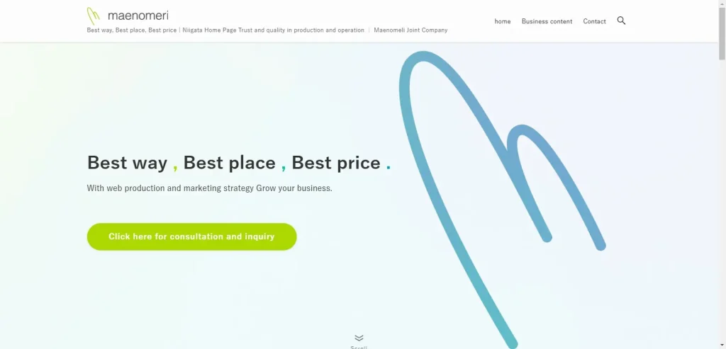 Maenomeri LLC website homepage screenshot